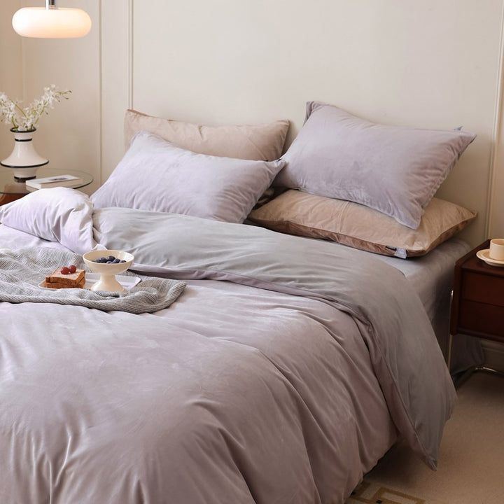 Milk fiber fleece bedding set, antistatic, winter