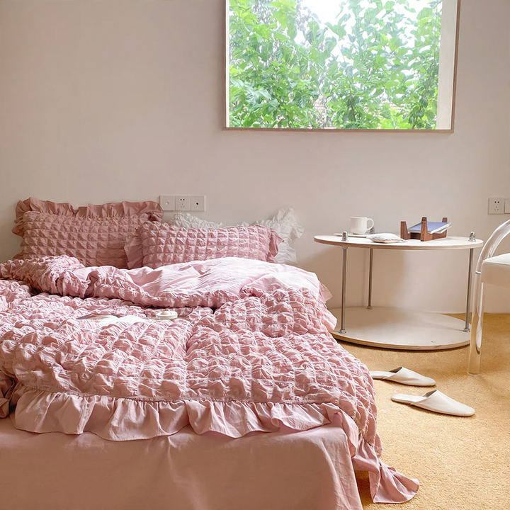 Cotton bedding set, Korean style, 4-piece