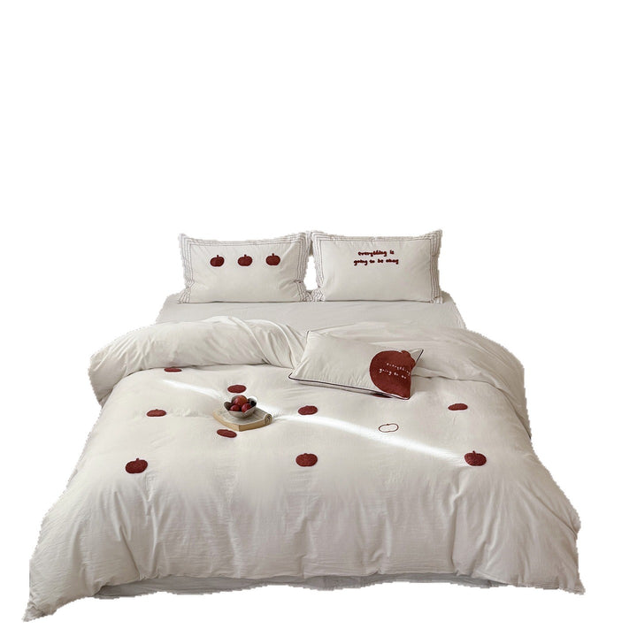 Cotton bedding set, 4-piece, cartoon pattern