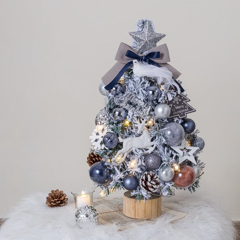 Mini Christmas Tree Set with LED Lighting, 50 cm
