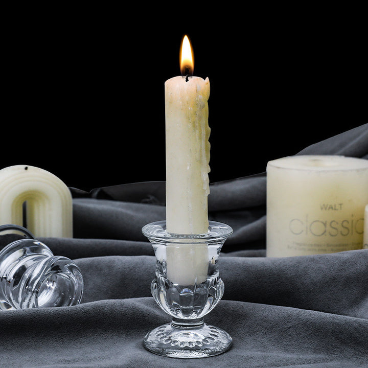 Glass Candle Holder in European Style