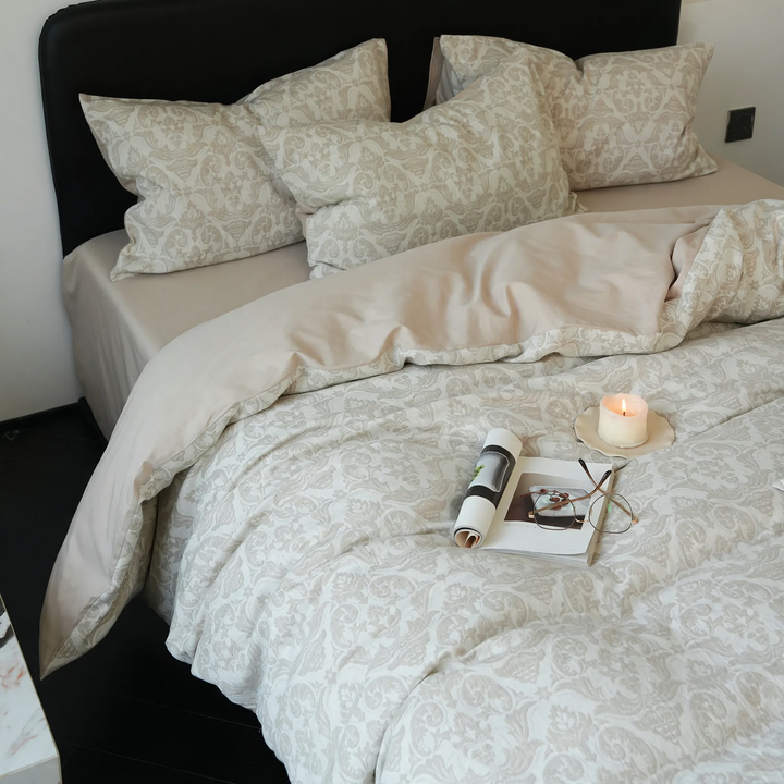 Three-layer cotton bedding set, brushed