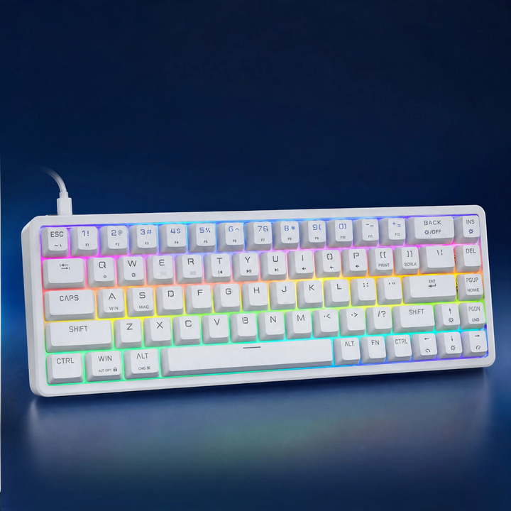 Mechanical keyboard with RGB lighting