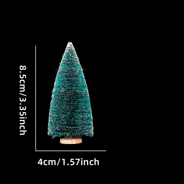 Miniature Christmas trees made of sisal