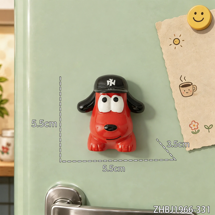 3D-tier magnets made of resin, cute designs