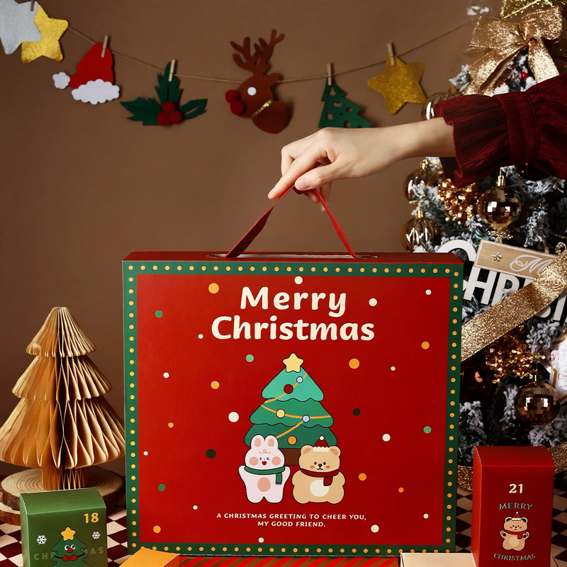 Christmas Advent Calendar Gift Box, empty