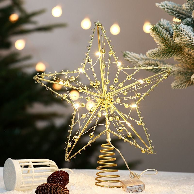 Christmas Tree Top Star with LED Light String