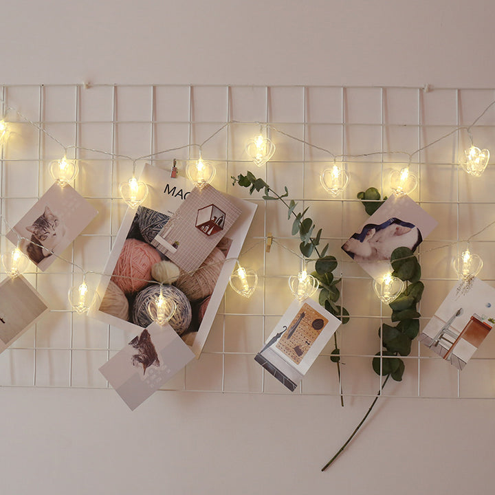 LED string lights with various decorative elements