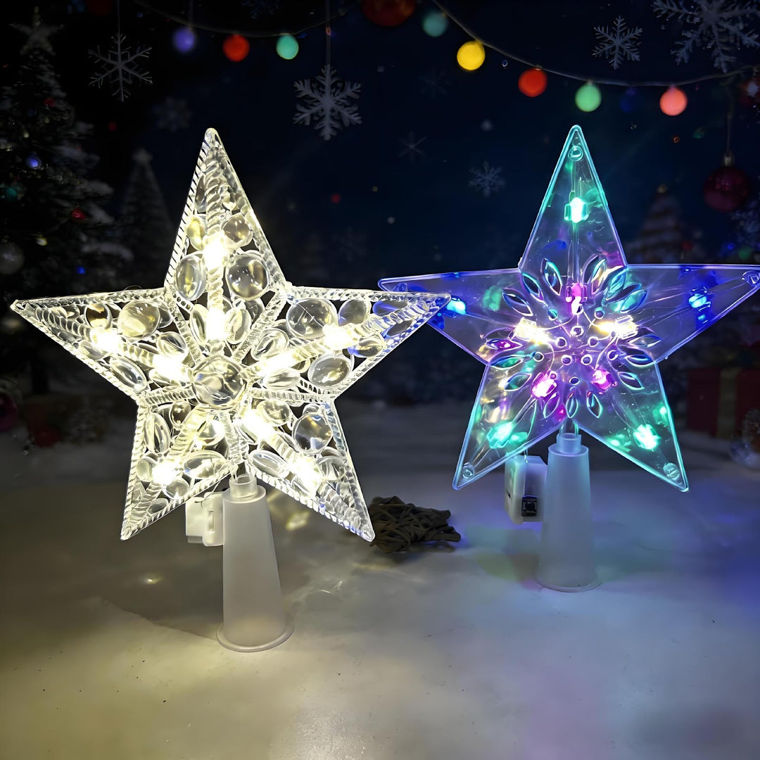 LED Christmas Tree Topper with Star Design