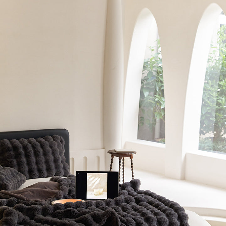 Milk fiber wool blanket, 100×160 cm or 160×200 cm