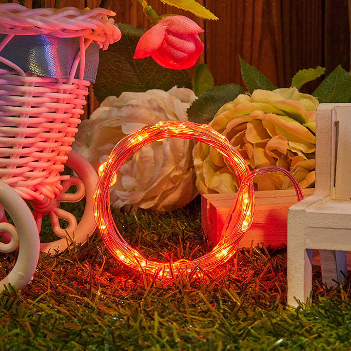 Flexible LED Copper Wire String Lights for Creative Decorations