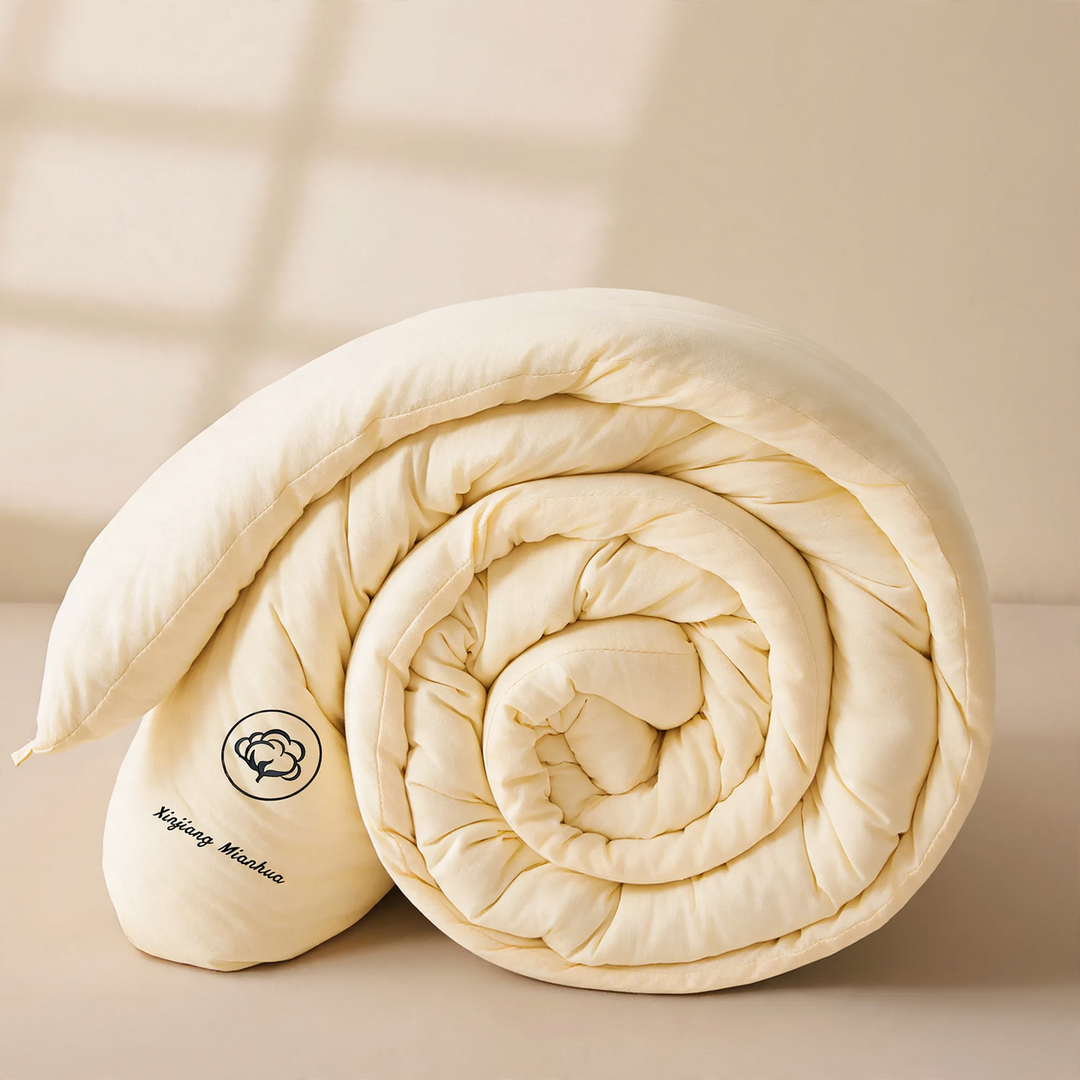 Bedding comforter made of Xinjiang cotton, two-tone