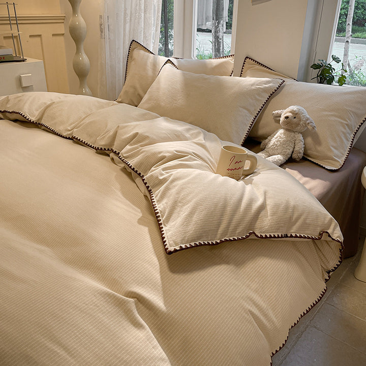 4-piece cotton bedding set, winter version