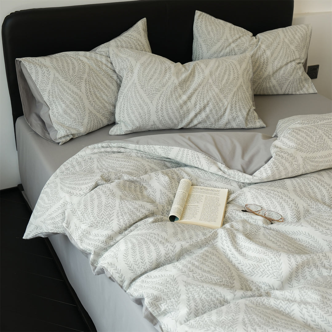 Three-layer cotton bedding set, brushed