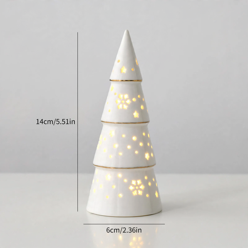 Ceramic Christmas house with lighting