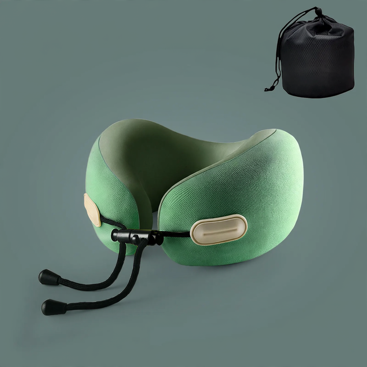 U-shaped neck pillow with memory foam