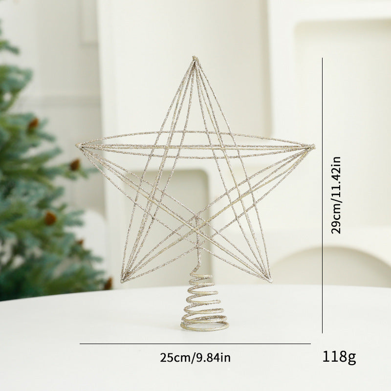 Christmas tree topper star made of iron