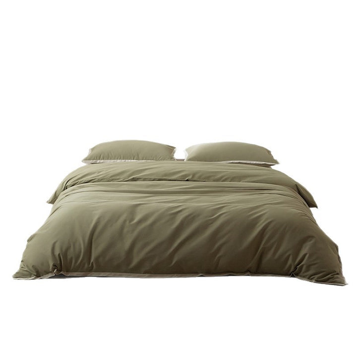 Long-staple cotton bedding with flange finish