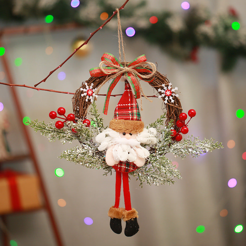 Artificial Christmas wreath for door and wall