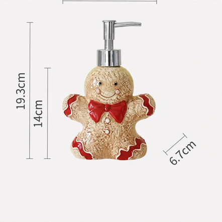 Ceramic soap dispenser with pump