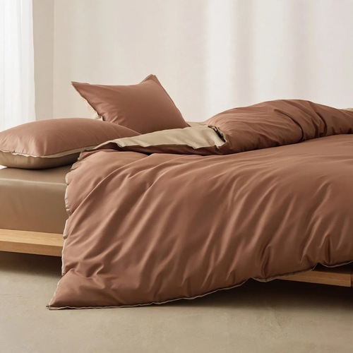 Bedding set, 4-piece, cotton, solid colors