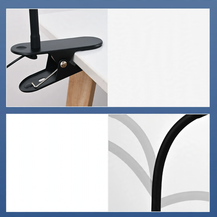 Flexible clamp light with full spectrum light
