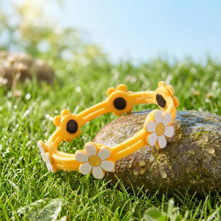 Floral pattern dog and cat collar