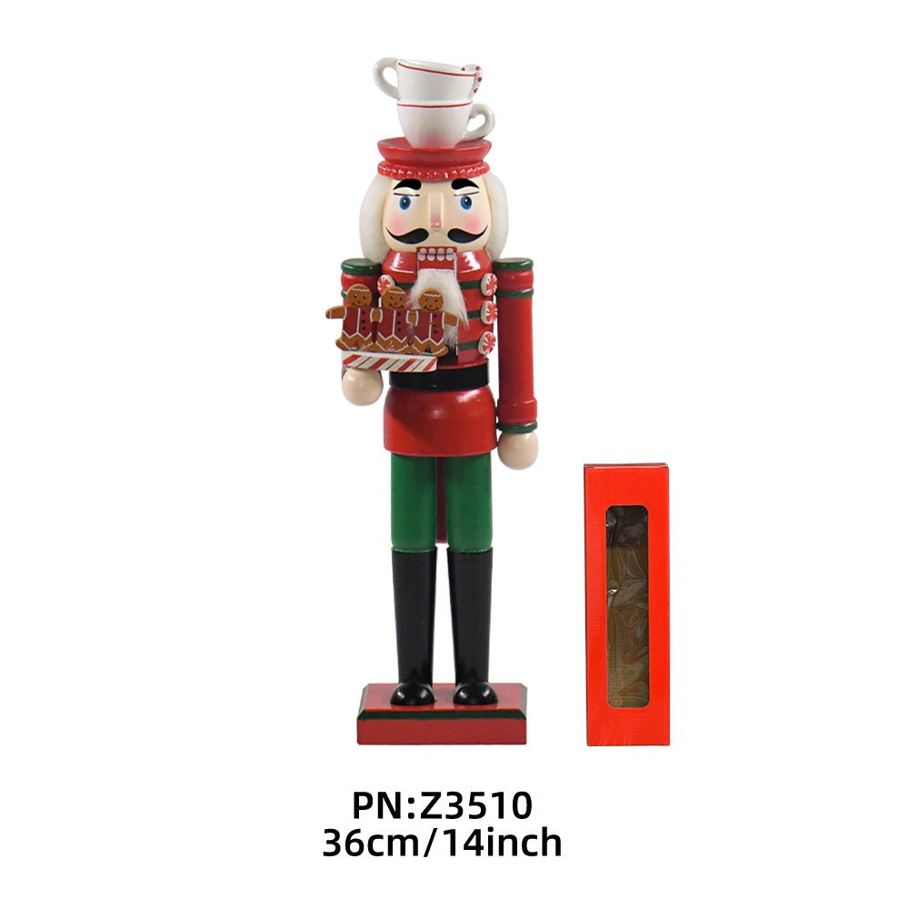 Classic Nutcracker Soldier made of wood, 35 cm