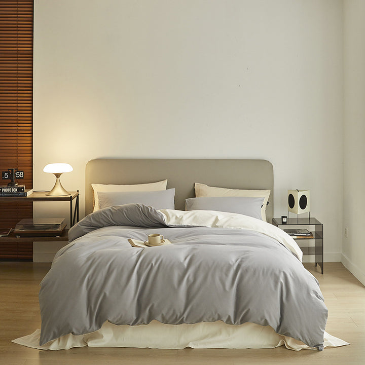 Long-staple cotton bedding, 4-piece, lightly brushed