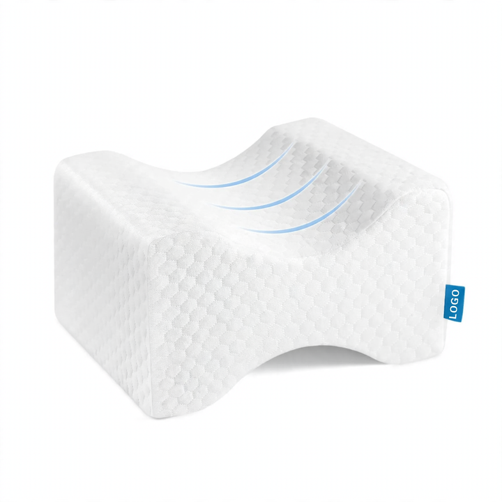 Footrest, memory foam, half-cylindrical, 40 × 20 × 10 cm
