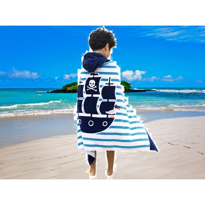 Hooded beach towel, microfiber, 127–160 cm