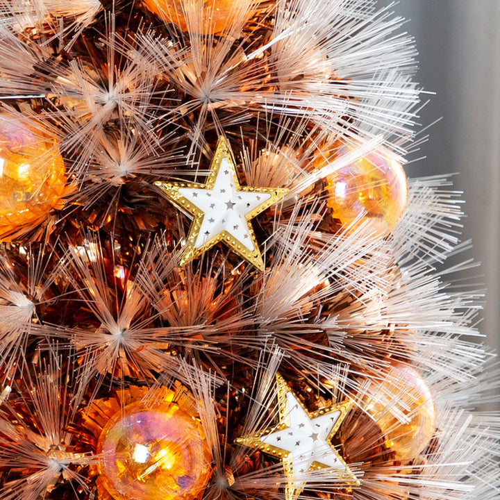 LED light fiber Christmas tree for the table