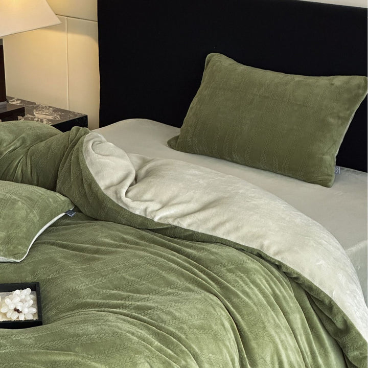 Milk fiber bedding set 4-piece, high quality, antistatic