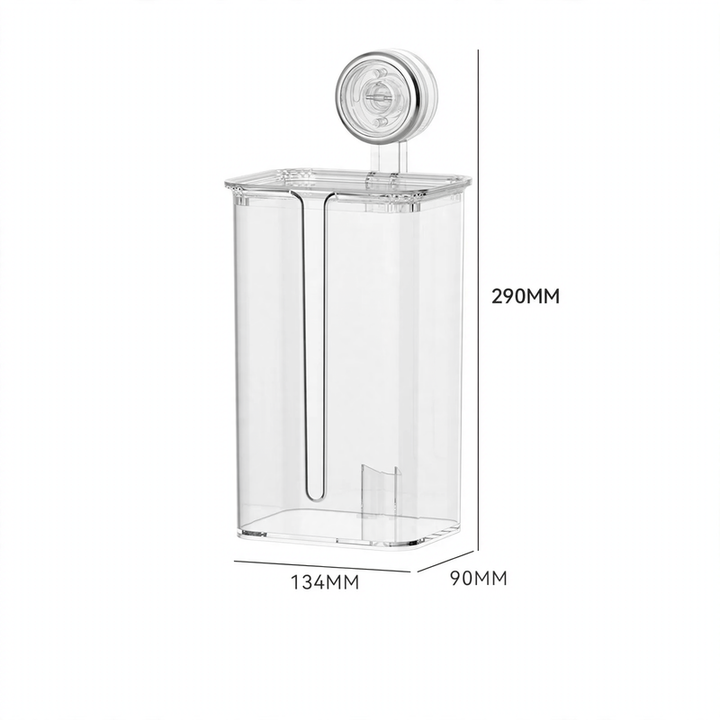 Paper towel box with suction cup, drill hole free, YM.6916-59063