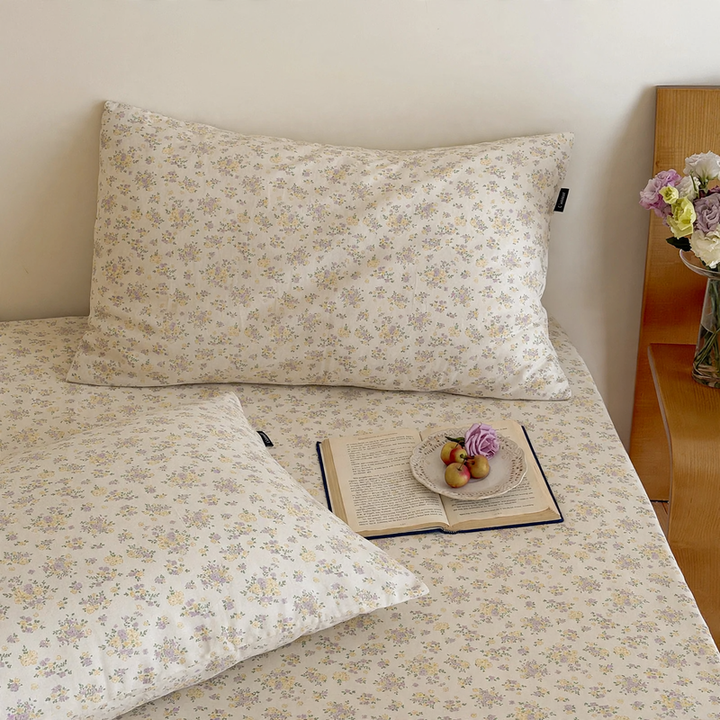 Cotton pillowcase, double-layered, pair