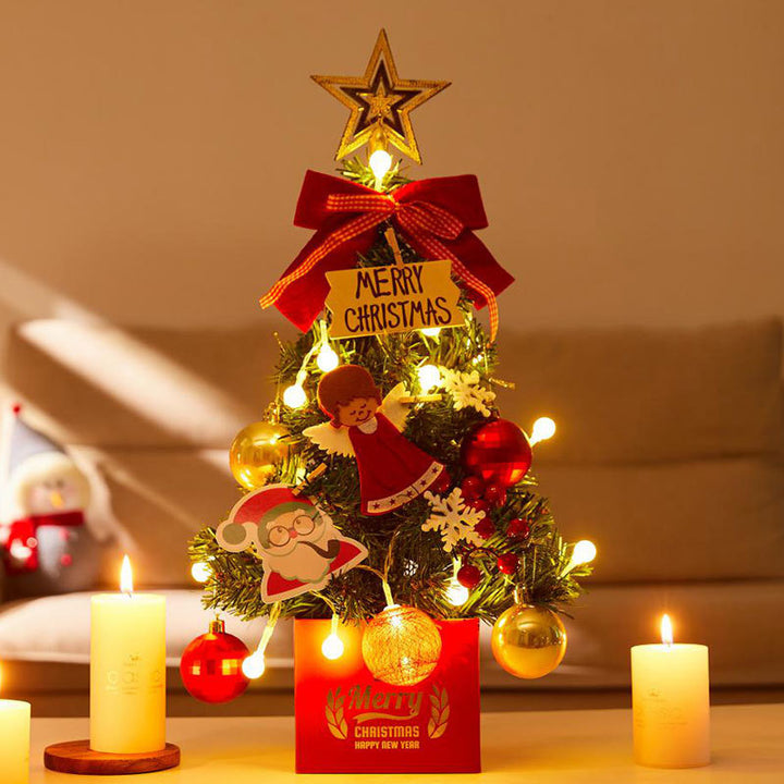 Decorative table Christmas tree with lighting, 45 cm