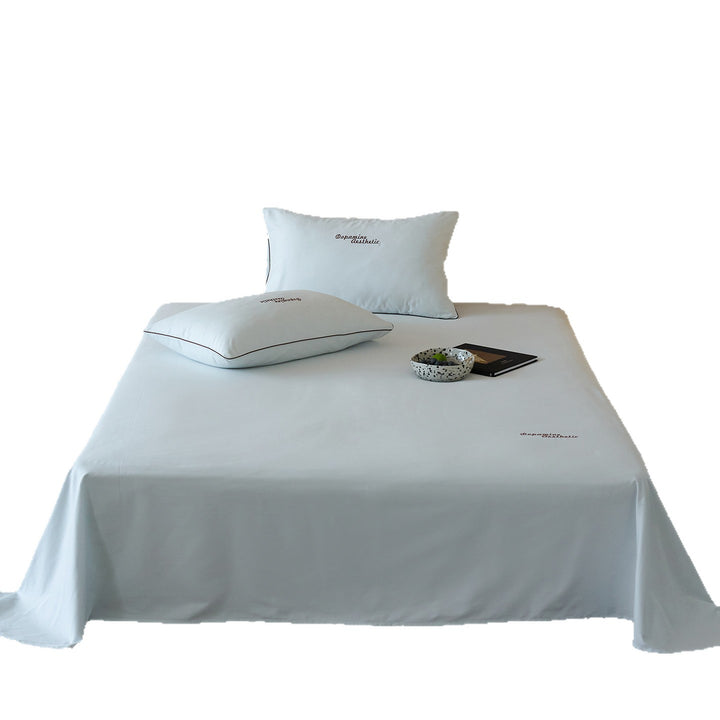 Brushed cotton bed sheet, 100s, solid color, warming