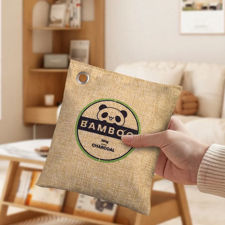 Bamboo charcoal bag for air purification