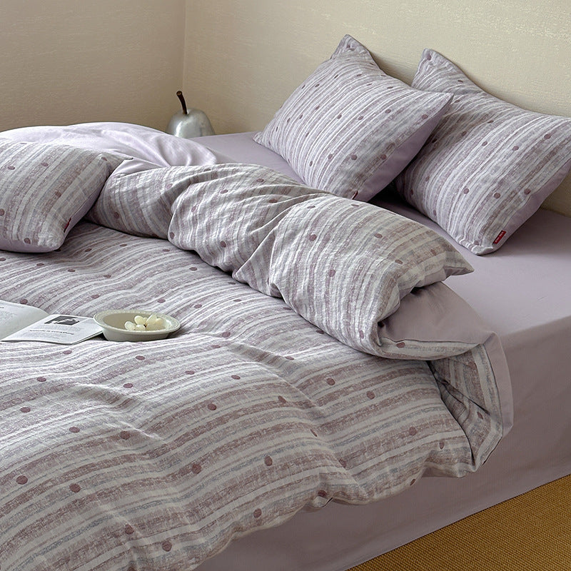Luxurious cotton bedding set, jacquard weave