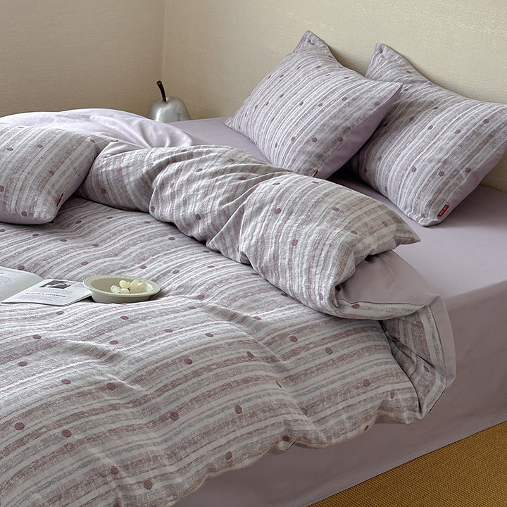 Luxurious cotton bedding set, jacquard weave