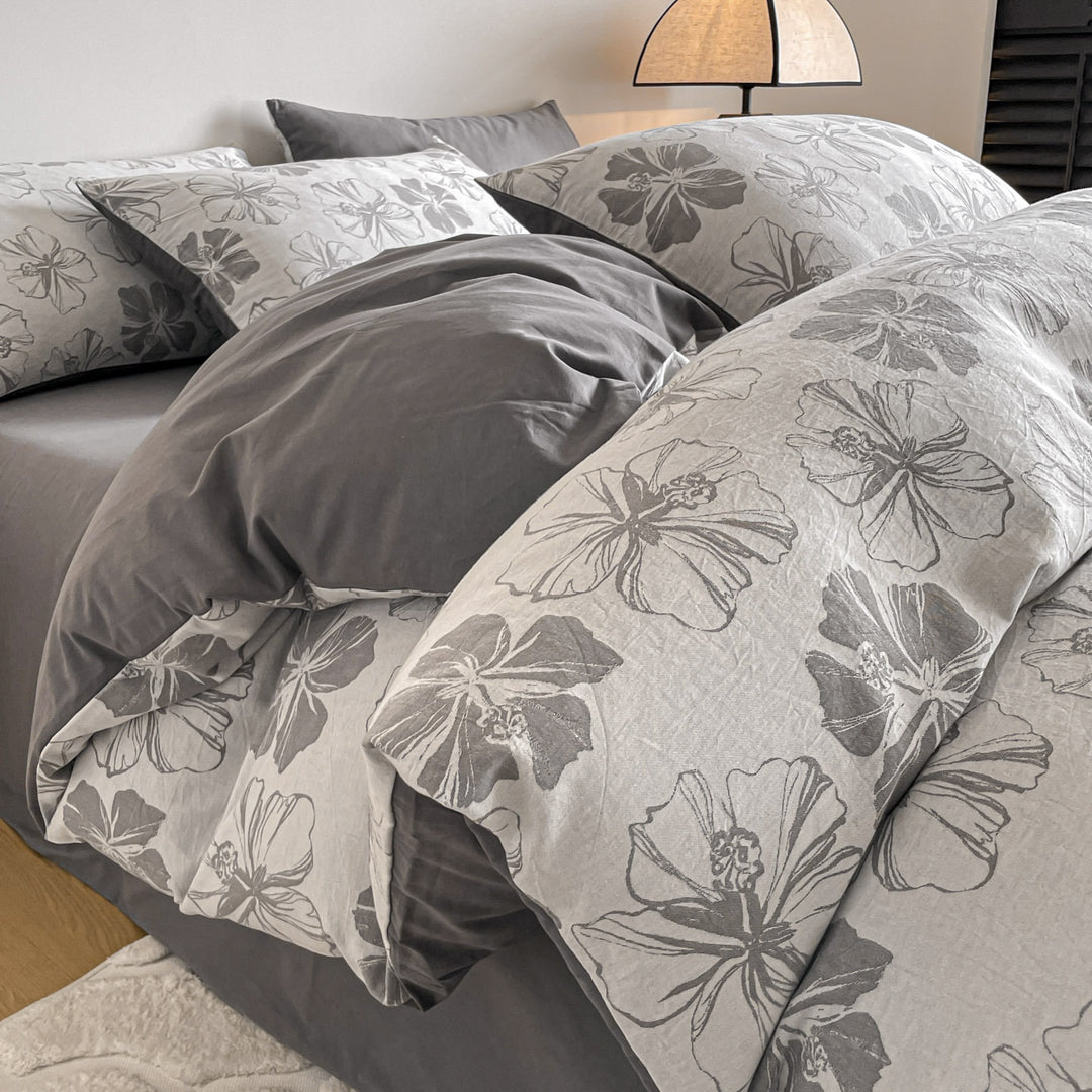 Warm bedding with 3-layer fabric, 4-piece