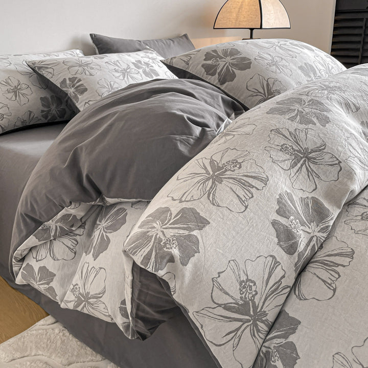 Warm bedding with 3-layer fabric, 4-piece