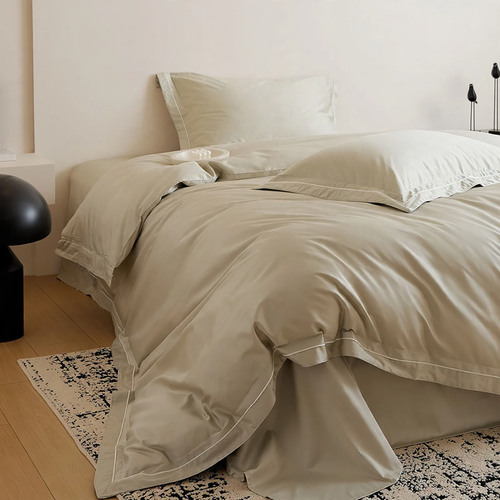 Cotton bedding set, 4-piece, Jacquard