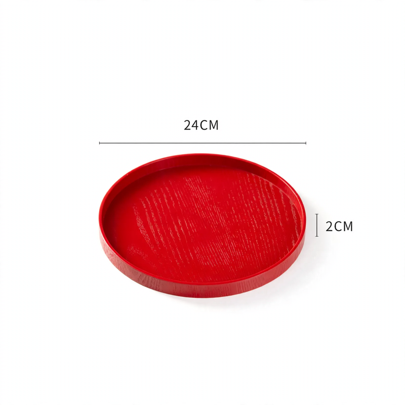 Wood serving tray, round, various sizes