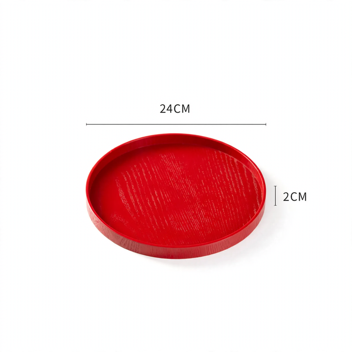 Wood serving tray, round, various sizes