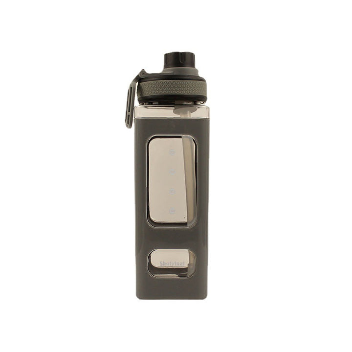 Large water bottle with straw 700–900 ml