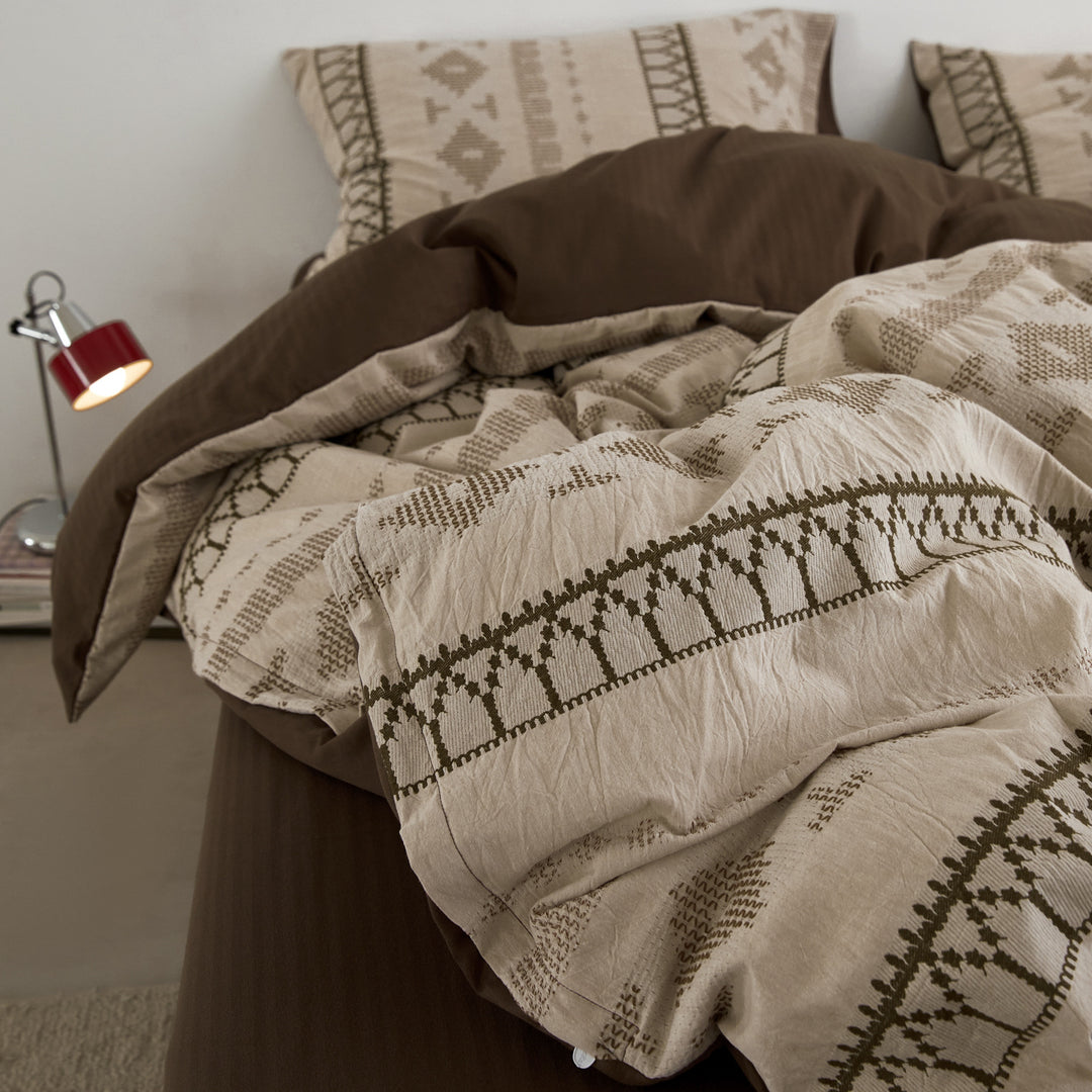 Cotton bedding set, 4-piece, year-round quality
