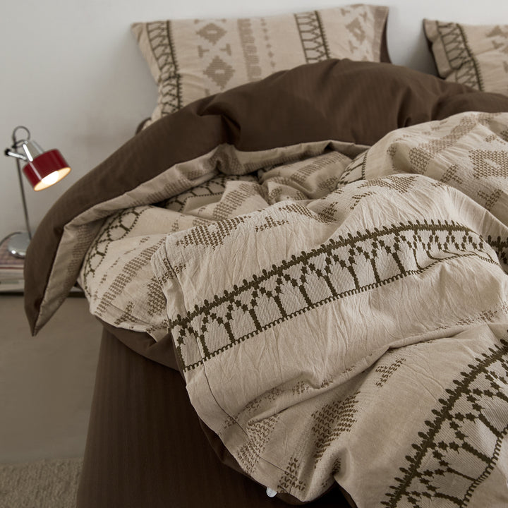 Cotton bedding set, 4-piece, year-round quality