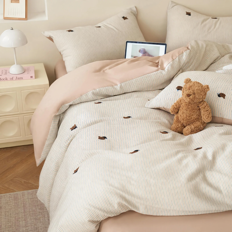 Cotton bedding set, children, cartoon pattern