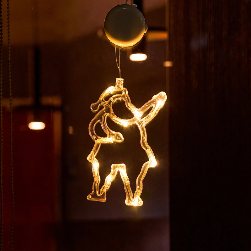 LED window decoration light with suction cup